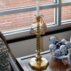 Pair of Maitland Smith brass lamps