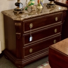 3 drawer chest w/ stone top