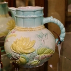 Antique Victorian water lily pitcher