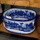 Blue & white foot bath