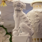 White foo dog pair