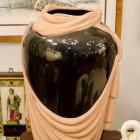 Pair of black vases