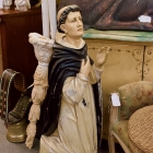 Old carved wood saint