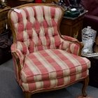 Finely upholstered arm chair - French