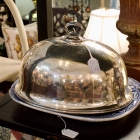 Antique silver dome entree cover
