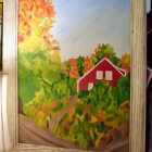 Red house painting