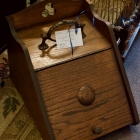 English oak coal box