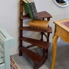 Vintage spiral library ladder steps
