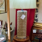 Pierced lamp - iridescent - one of pair