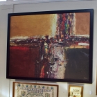 Vintage oil on canvas - mid century