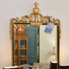 Louis XVI style ebonized mirror