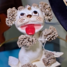 Vintage 50s French poodle