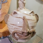 Face jug - cream & tan