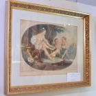 French antique hand colored engraving