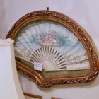 Antique painted fan