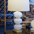 West elm white & gold lamp