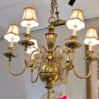 Brass chandelier